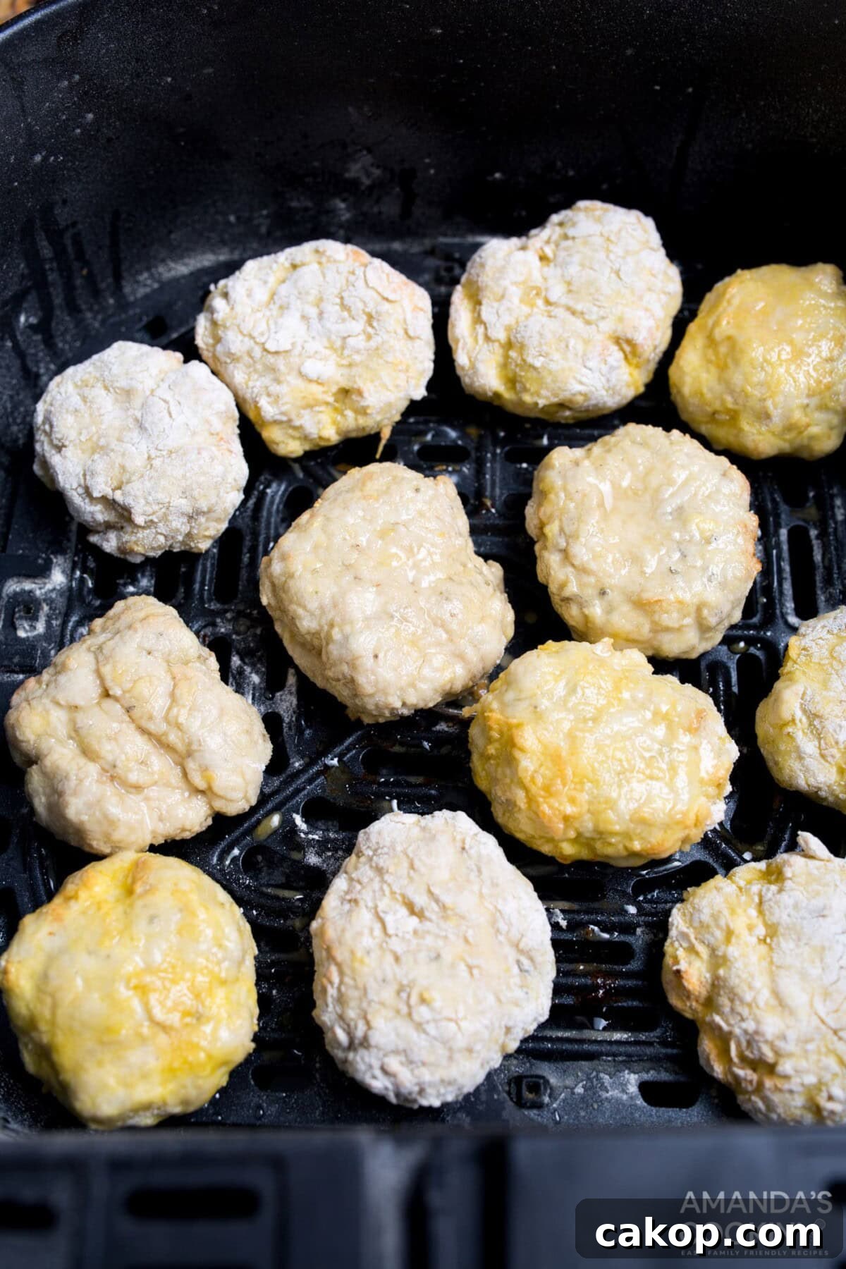 Crispy Air Fryer Chicken Nuggets Recipe for Perfect Crunch 8 uncooked air fryer chicken nuggets in air fryer basket