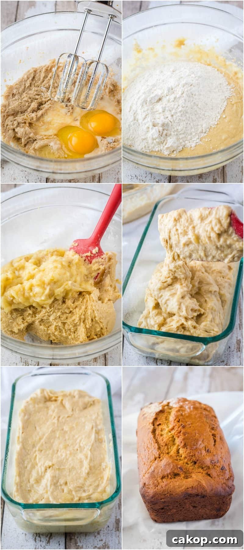 steps to make banana bread