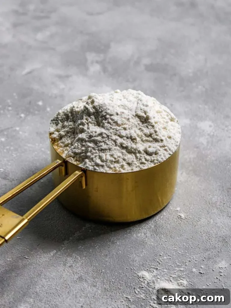 flour in cup