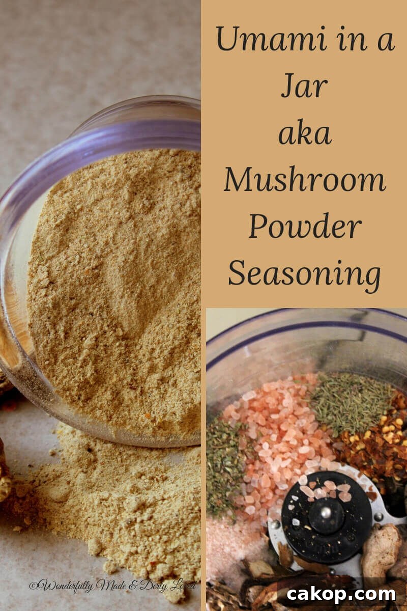 Umami in a jar aka mushroom powder seasoning