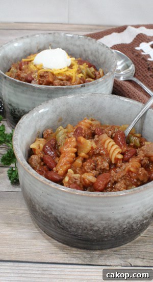 Mom's Goulash Recipe is delicious, hearty, and very easy to make. Thanks Mom! Moms Goulash Recipe