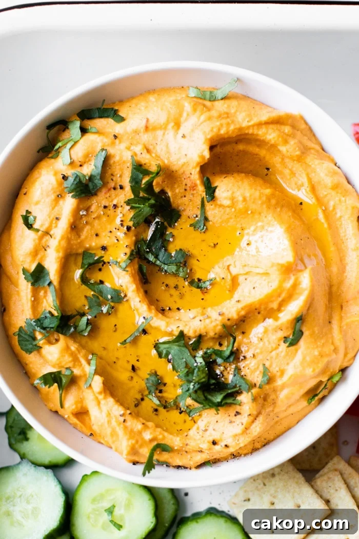 Sweet Potato Hummus Recipe: Creamy, Smoky Spread for Dipping 4 bowl of hummus