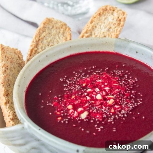 Healthy simple Beet Kohlrabi Soup for detox and weightloss