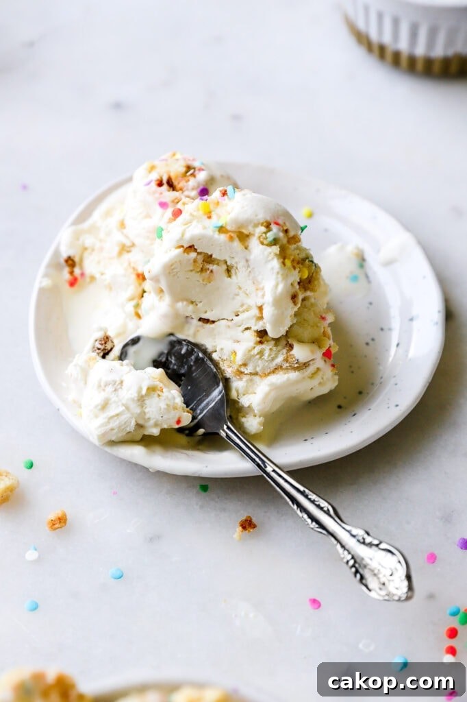 Brown Butter Swirl Birthday Cake Ice Cream Recipe 3 Brown Butter Birthday Cake Ice Cream
