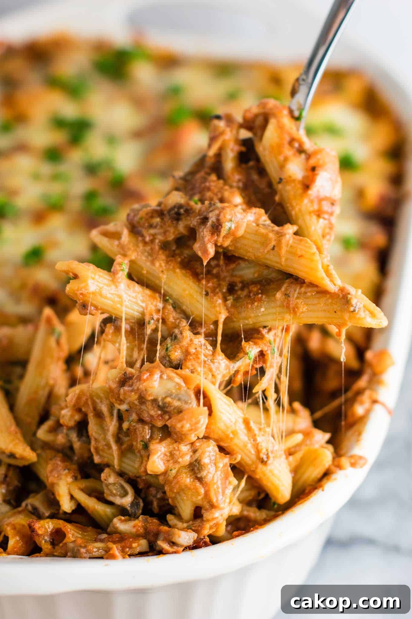 meaty vegetarian pasta