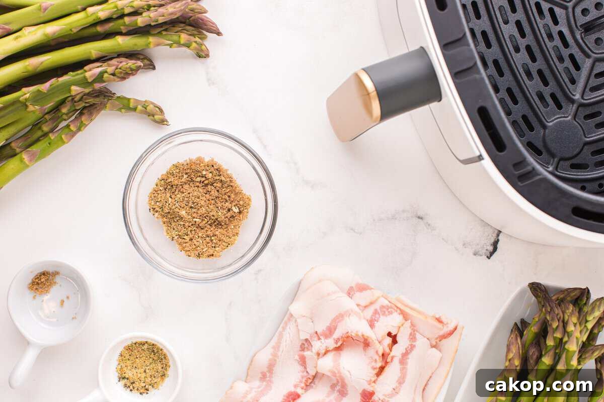 Preparing the seasoning for the bacon. 