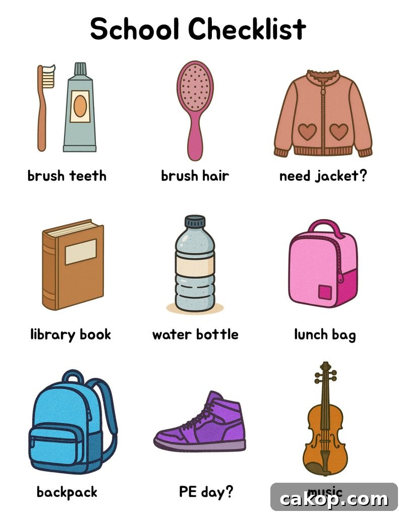 School checklist preview