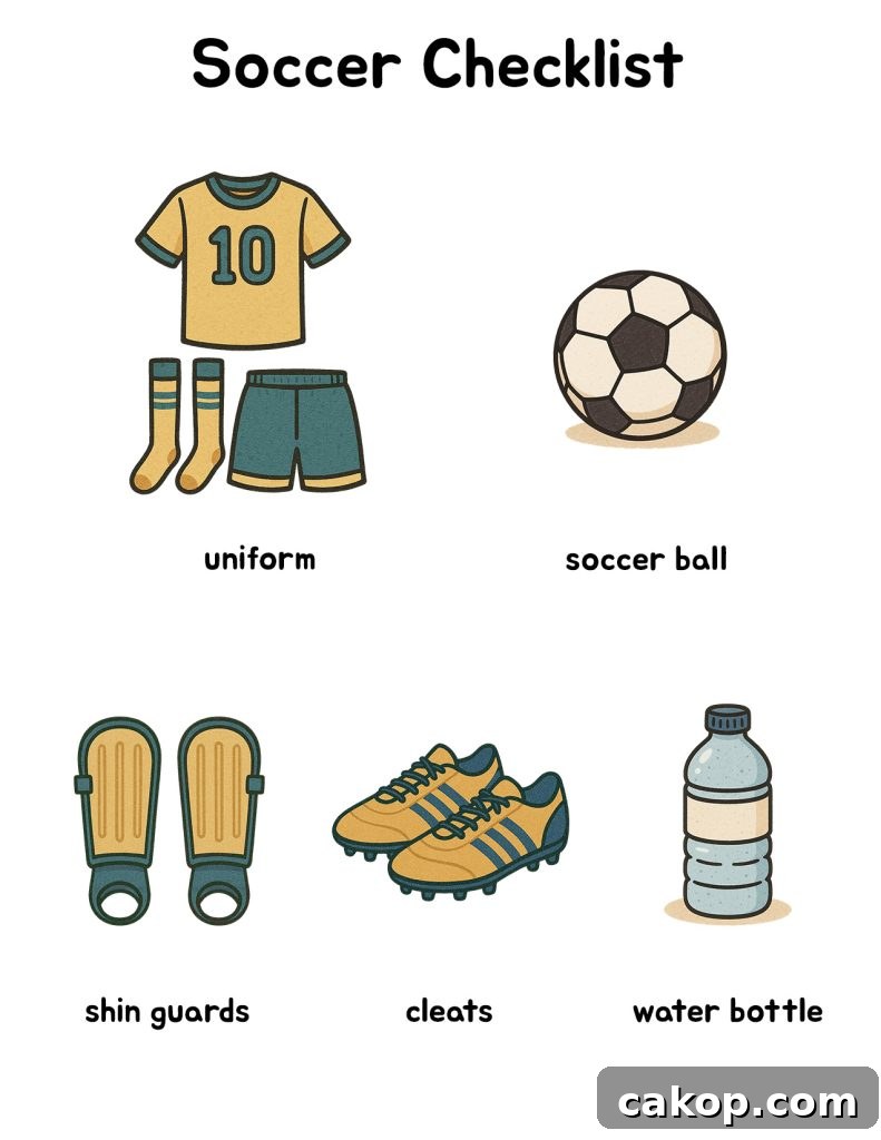 Soccer checklist preview