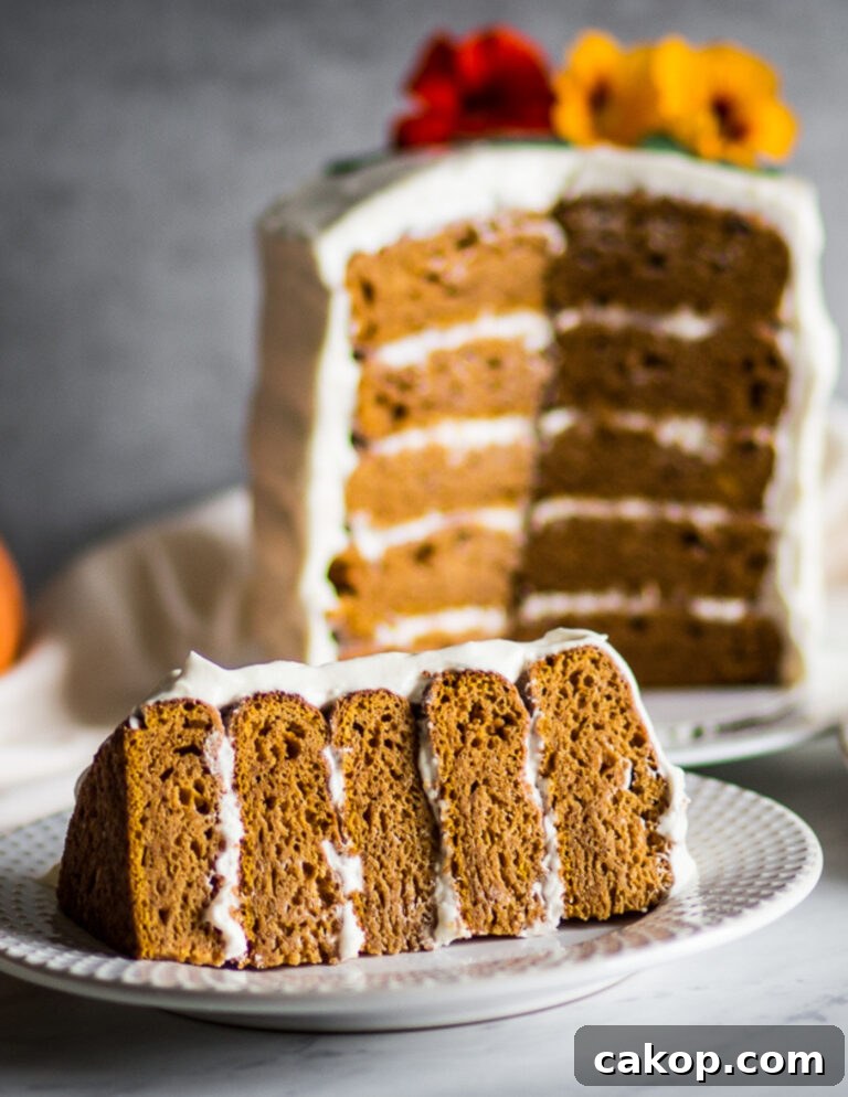 Gluten Free Pumpkin Cake with Cream Cheese Frosting