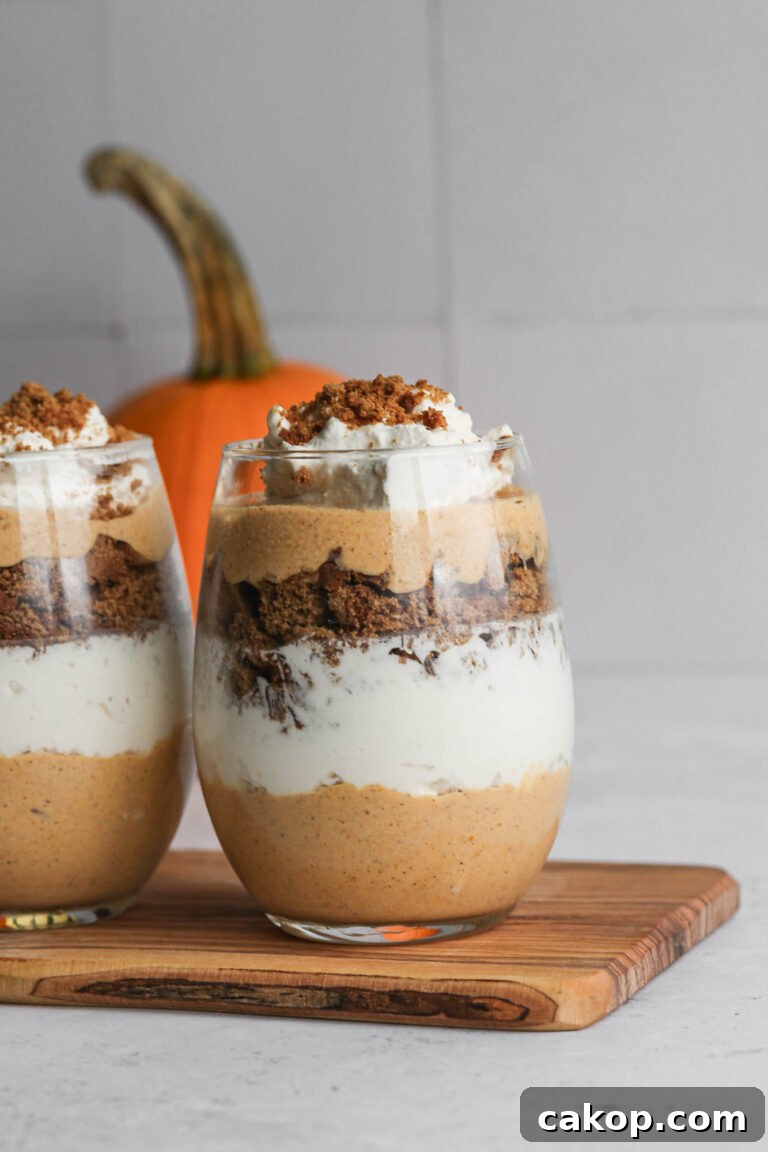 Gluten Free Pumpkin Gingersnap Parfait