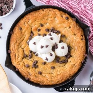 Ultimate Pizookie Recipe: Gooey Skillet Cookie with Ice Cream 3 img 7079 12