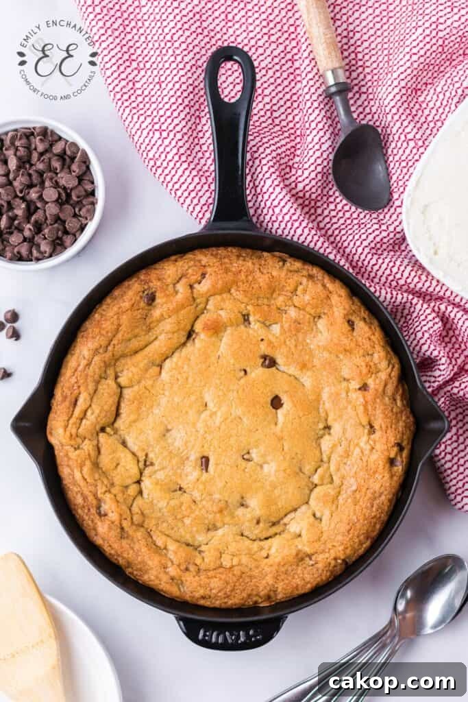 Ultimate Pizookie Recipe: Gooey Skillet Cookie with Ice Cream 2 img 7079 8
