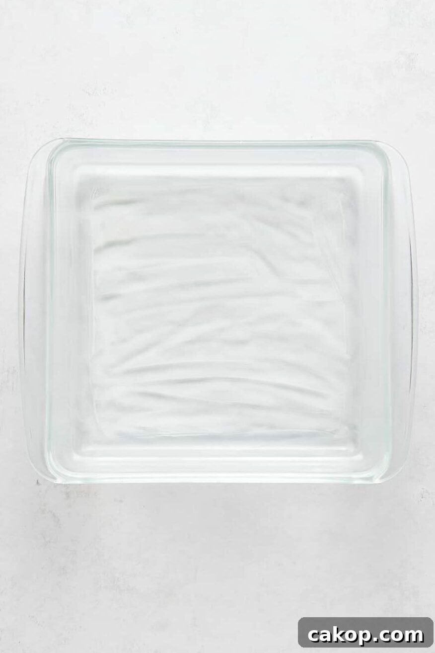 greased 8x8 casserole dish.