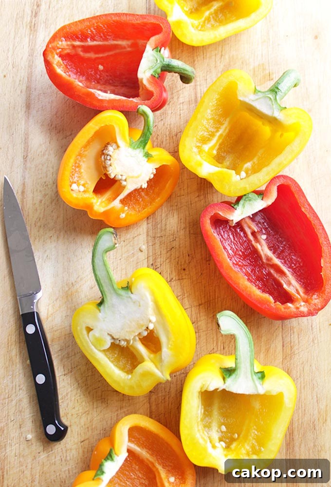 35 Minute Pizza Stuffed Peppers | robustrecipes.com