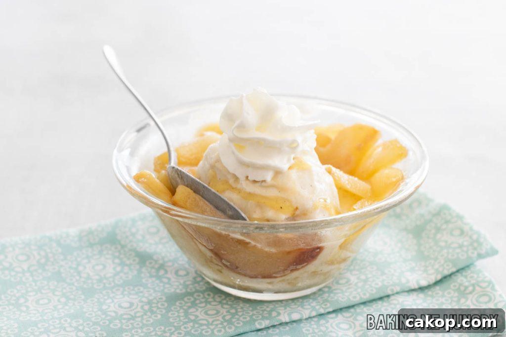 bowl with pears and whipped cream