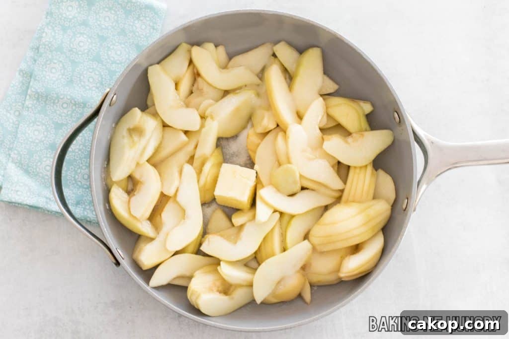 ingredients in skillet