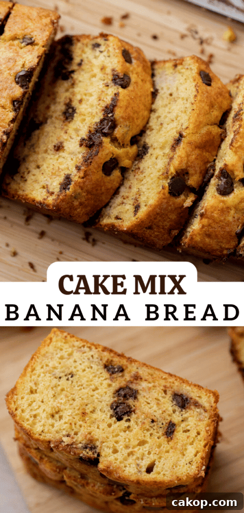 Cake mix banana bread