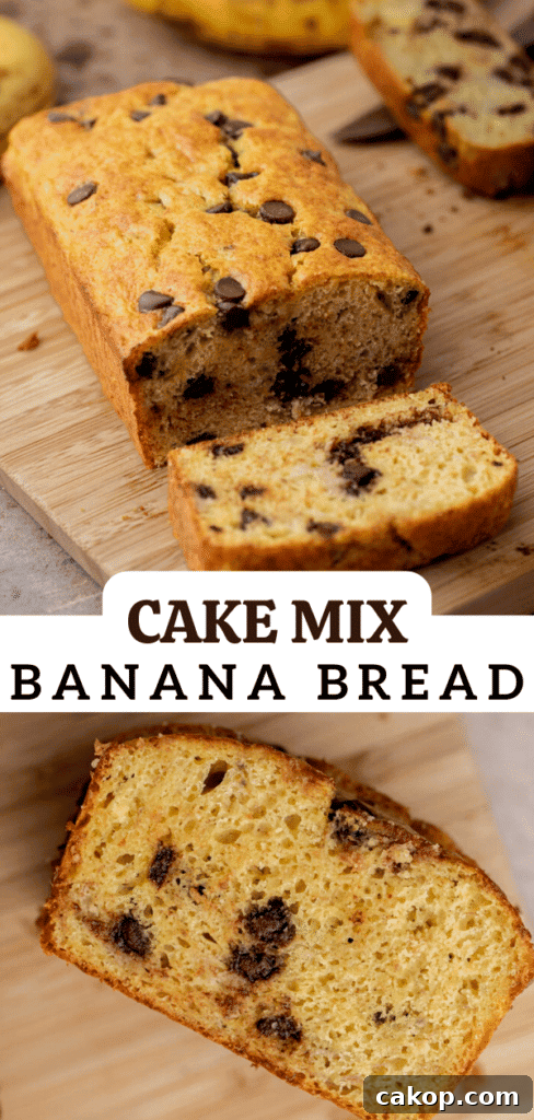 Cake mix banana bread