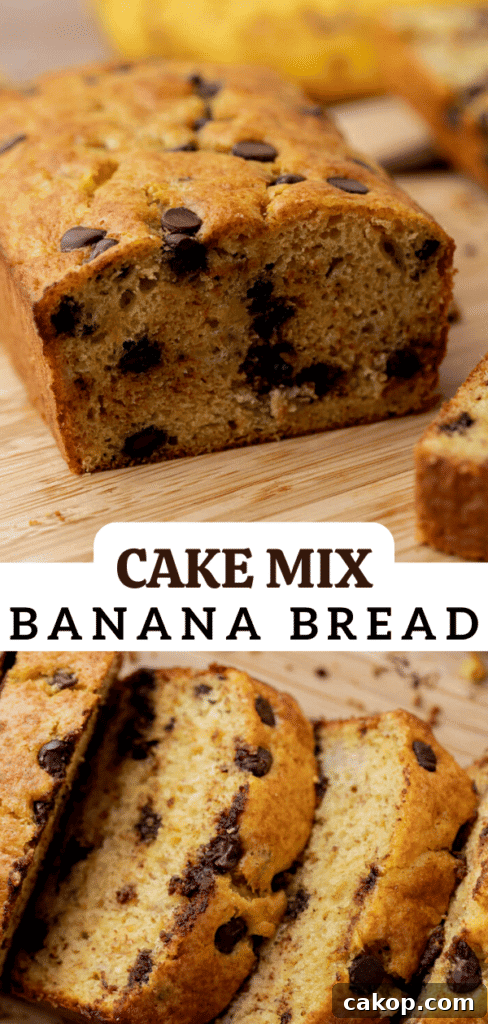 Cake mix banana bread