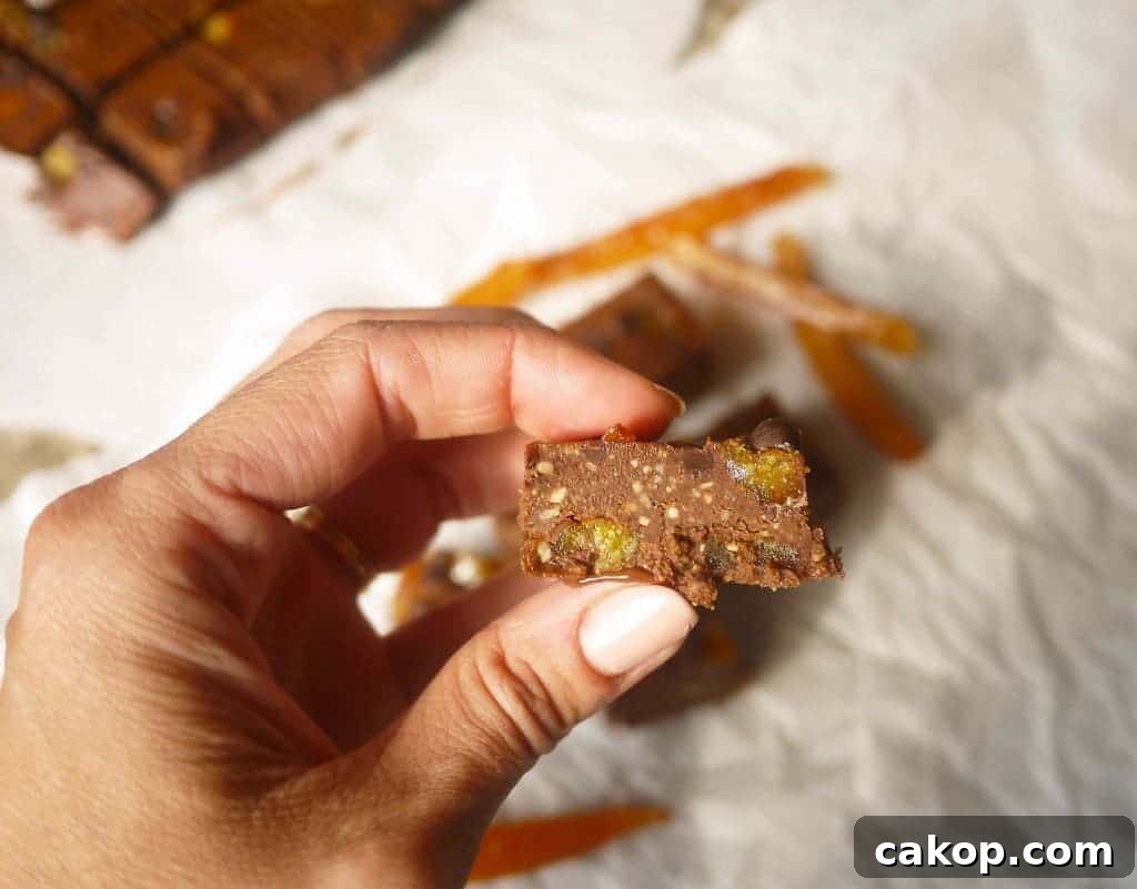 Paleo Chocolate and Candied Orange Peel Freezer Fudge (GF)- sophisticated, flavorful, Paleo dessert |Perchance to Cook, www.perchancetocook.com