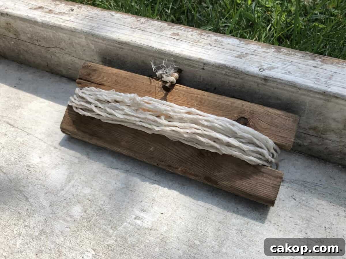 Weekend Weather: Garden Party Plans & Cornhole Forecast 4 Handy “measuring tape” made out of scrap wood and string.