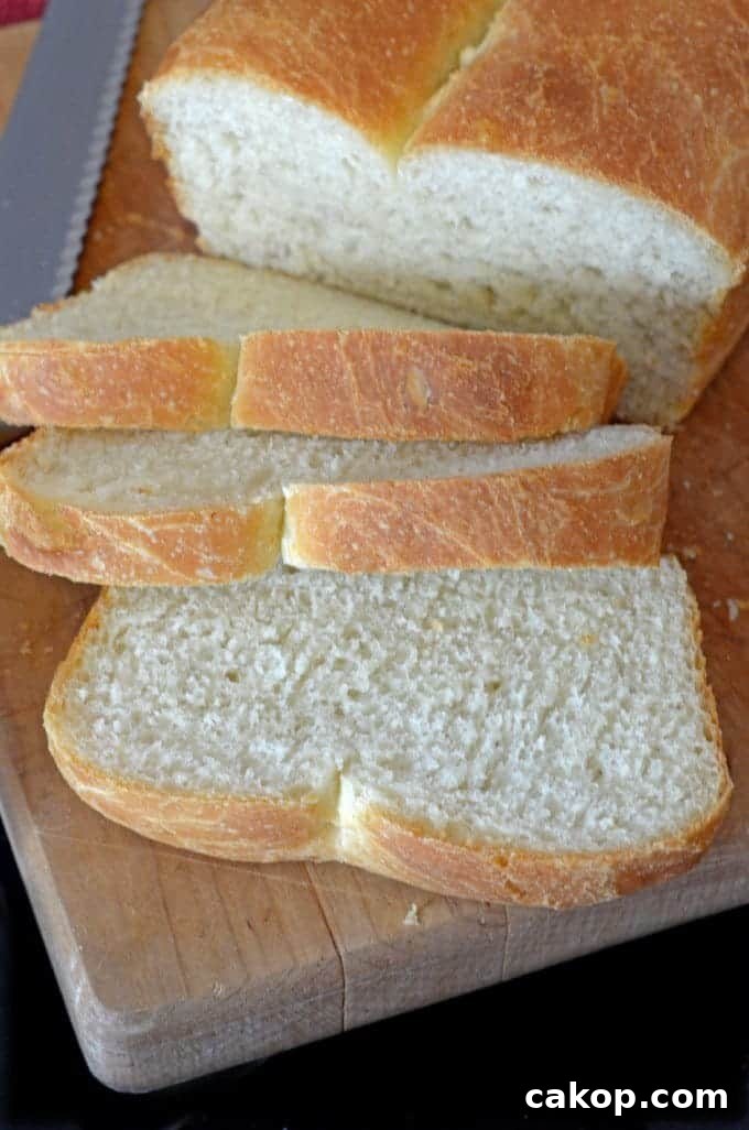 A loaf of sliced bread