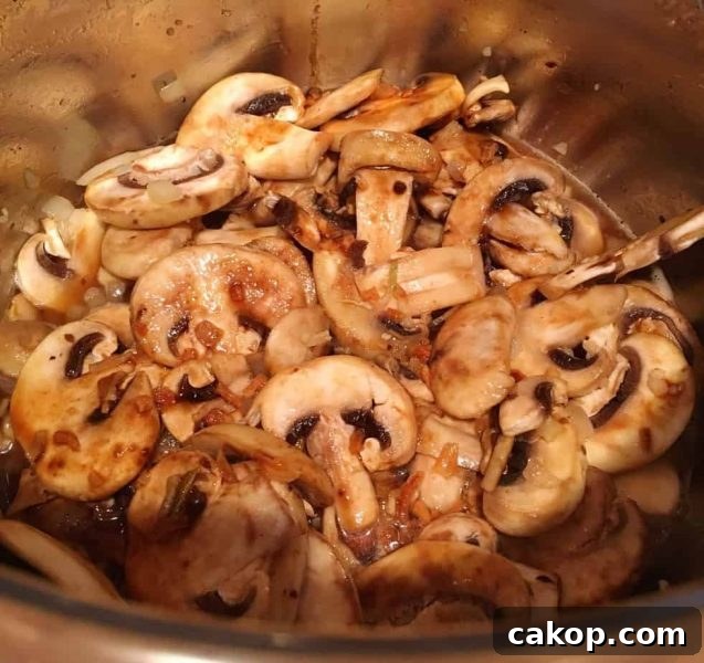 Sauteed Mushrooms and onions