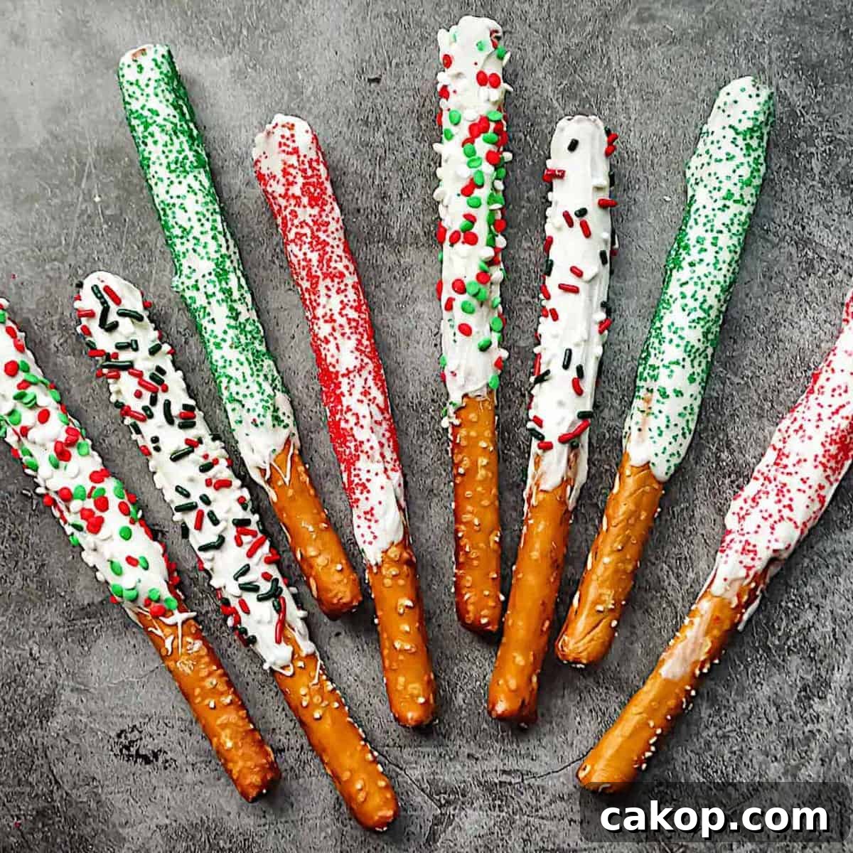 Image for Christmas Chocolate Pretzel Rods