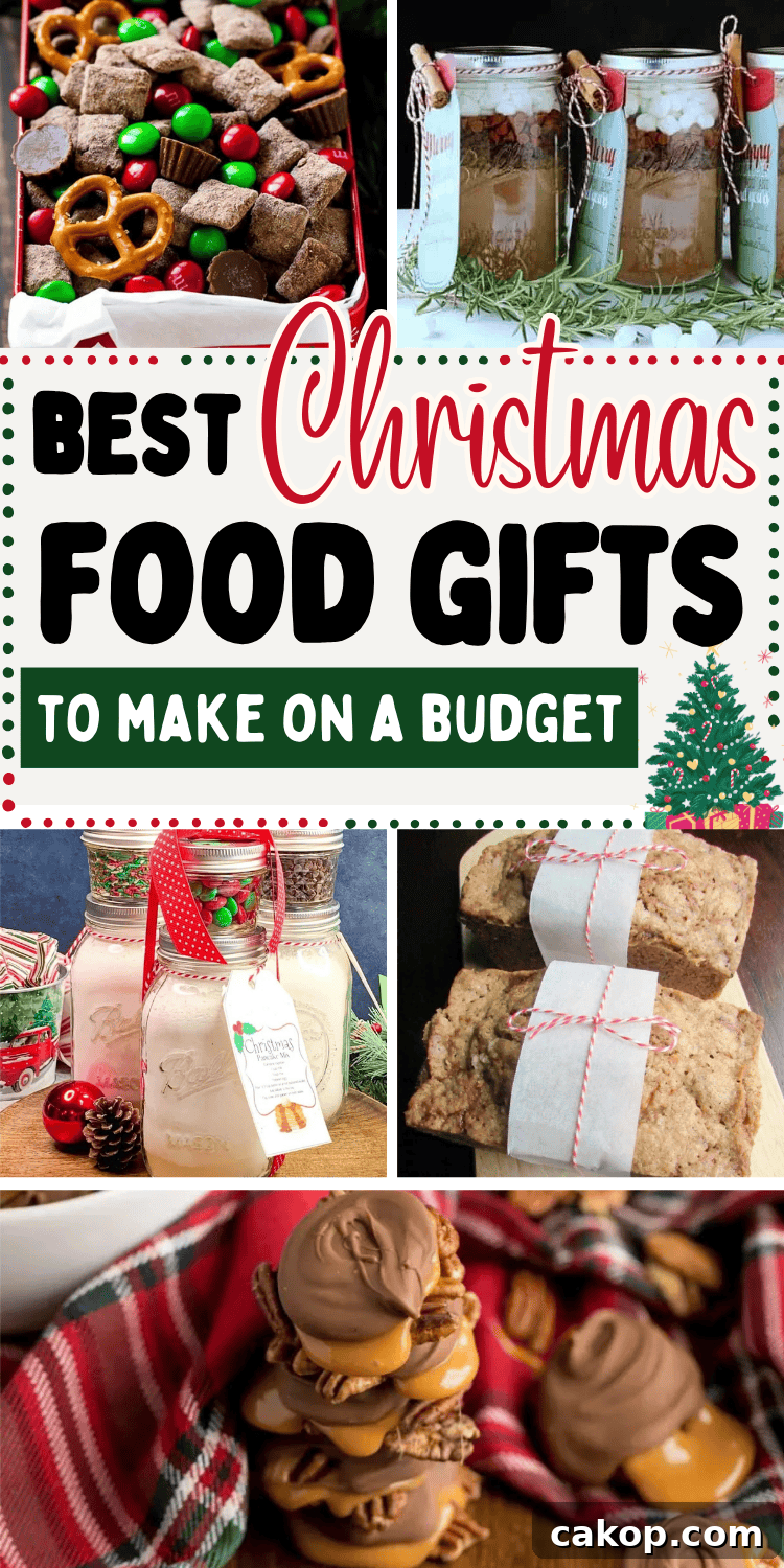 Easy Christmas food gift ideas! Fun homemade holiday food gifts including Christmas snacks, treats, and simple mason jar gifts recipes for family, friends, coworkers and neighbors. Christmas baking gift ideas homemade, holiday gift recipes, christmas food gift packaging ideas, holiday snacks christmas, christmas food presents diy gifts, christmas treat ideas for gifts, xmas food gifts, edible gift ideas, christmas goodies for gifts, christmas baked goods gifts packaging, diy christmas gifts food