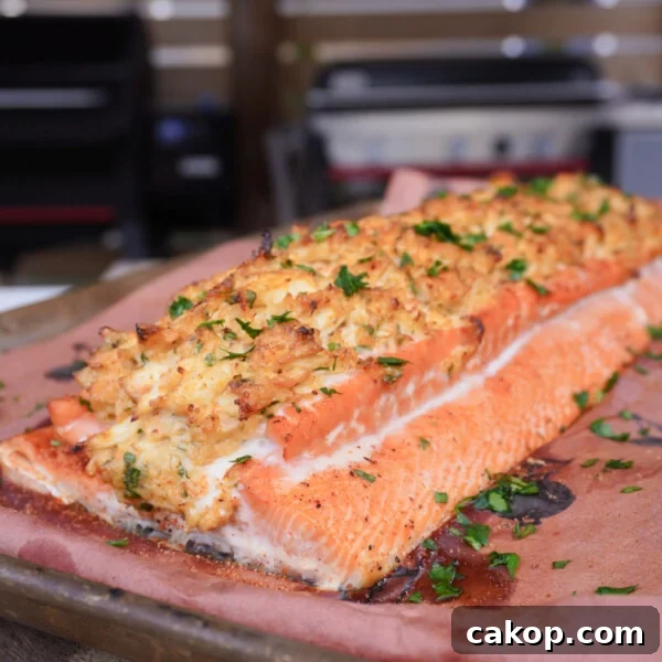 Lemon Chimichurri Salmon with Garlic and Fresh Herbs 6 Crab stuffed salmon