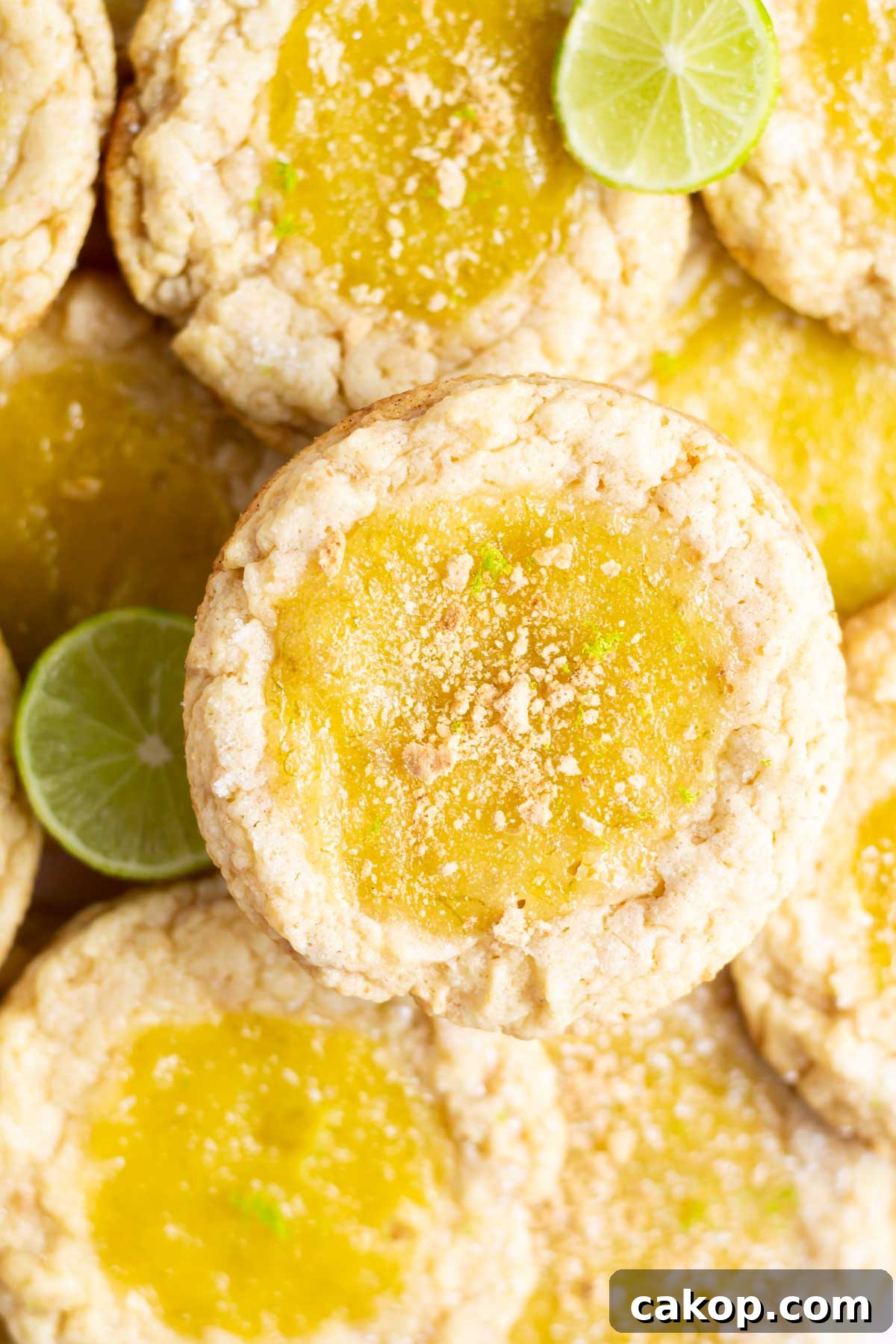 pile of cookies with lime slices
